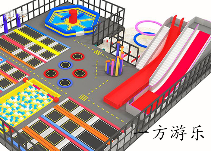 大型儿童组合蹦床公园