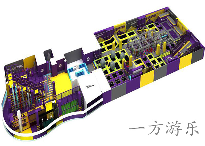 室内亲子互动蹦床公园